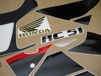 Honda RVT 1000R 2001 - Rot/Silber Version - Dekorset