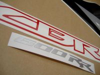 Honda CBR 600RR 2009 - Schwarz/Rote Version - Dekorset