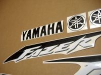 Yamaha FZS600 Fazer 2002 - Silver Version - Decalset