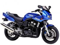 Yamaha FZS600 Fazer 2001 - Blaue Version - Dekorset