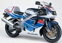 Suzuki GSX-R 750 1997 - White/Blue Version - Decalset