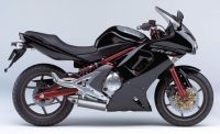 Kawasaki ER-6F 2008 - Black Version - Decalset