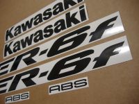 Kawasaki ER-6F 2006 - Green Version - Decalset