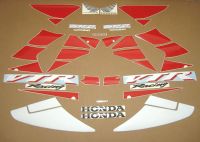Honda VTR 1000 2005 - Black/Red/Silver - Decalset