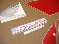 Honda VTR 1000 2005 - Schwarz/Rot/Silber Version - Dekorset