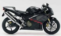 Honda VTR 1000 2005 - Schwarz/Graue Version - Dekorset