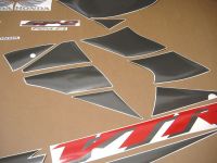 Honda VTR 1000 2005 - Black/Grey - Decalset