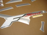 Honda CBR 600 F4 Sport 2001 - Silver/Black Version - Decalset