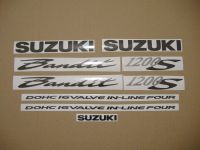 Suzuki Bandit 1200S 2001 - Silver Version - Decalset