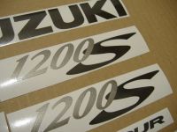 Suzuki Bandit 1200S 2001 - Silver Version - Decalset