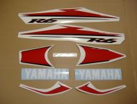 Yamaha YZF-R6 RJ11 2007 - Weiß/Rot Version - Dekorset