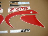 Yamaha TDM 850 4TX 1999 - Rot/Schwarze Version - Dekorset