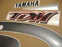 Yamaha TDM 850 4TX 2000 - Silber/Graue Version - Dekorset