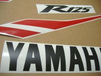 Yamaha YZF-R125 2012 - Schwarze Version - Dekorset