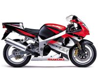 Suzuki GSX-R 1000 K1 2001 - Red/Black/Silver Version - Decalset