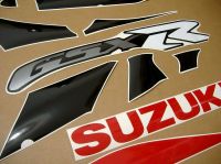 Suzuki GSX-R 1000 K1 2001 - Red/Black/Silver Version - Decalset