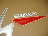 Suzuki GSX-R 1000 K1 2001 - Rot/Schwarz/Silber Version - Dekorset