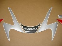 Suzuki GSX-R 1000 K1 2001 - Rot/Schwarz/Silber Version - Dekorset