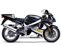 Suzuki GSX-R 1000 K1 2001 - Silber/Schwarze Version - Dekorset