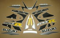 Suzuki GSX-R 1000 K1 2001 - Silver/Black Version - Decalset