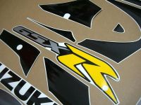 Suzuki GSX-R 1000 K1 2001 - Silver/Black Version - Decalset