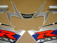 Suzuki GSX-R 1000 K2 2002 - Blue/Black/Silver Version - Decalset