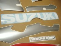 Suzuki GSX-R 1000 K2 2002 - Red/Black/Silver Version - Decalset