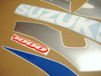 Suzuki GSX-R 1000 K2 2002 - Weiß/Blaue Version - Dekorset