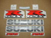 Suzuki GSX-R 750 L1 2011 - White/Blue Version - Decalset