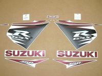 Suzuki GSX-R 750 L2 2012 - Schwarz/Rote Version - Dekorset