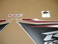 Suzuki GSX-R 750 L2 2012 - Schwarz/Rote Version - Dekorset