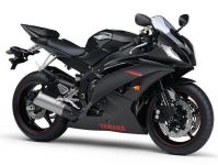 Yamaha YZF-R6 RJ15 2008 - Schwarze Version - Dekorset