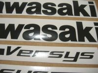 Kawasaki Versys 650 2007 - Silver Version - Decalset