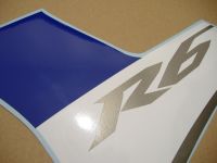 Yamaha YZF-R6 RJ15 2008 - Blue AU Version - Decalset