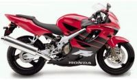 Honda CBR 600 F4 1999 - Red/Black Version - Decalset