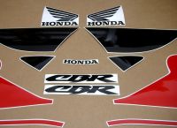 Honda CBR 600 F4 1999 - Rot/Schwarze Version - Dekorset