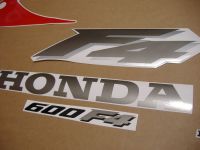 Honda CBR 600 F4 1999 - Rot/Schwarze Version - Dekorset