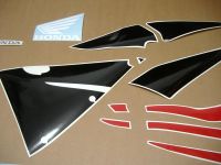 Honda CBR 600RR 2006 - Schwarz/Rot/Silber Version - Dekorset