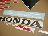 Honda CBR 600RR 2006 - Black/Red/Silver Version - Decalset