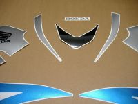 Honda CBR 600RR 2007 - Blue/Silver/Black Version - Decalset