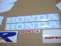 Honda NSR 125 2000 - White/Red/Blue Version - Decalset
