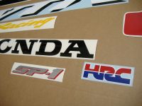 Honda VTR 1000 2000 - Rot/Schwarze Version - Dekorset
