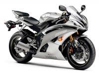 Yamaha YZF-R6 RJ15 2008 - Silver Version - Decalset