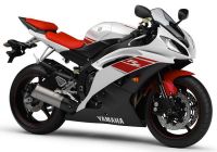 Yamaha YZF-R6 RJ15 2008 - Weiß/Rote Version - Dekorset