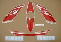 Yamaha YZF-R6 RJ15 2008 - White/Red Version - Decalset