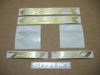 Suzuki GSR 750 2012 - Schwarze Version - Dekorset