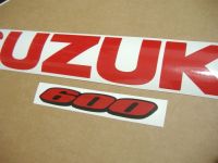 Suzuki GSX-R 600 2013 - Weiß/Schwarze Version - Dekorset