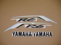 Yamaha YZF-R6 RJ155 2013 - Red/White Version - Decalset