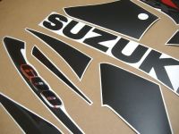 Suzuki GSX-R 600 2001-2003 - Schwarz-Matt - Custom-Dekorset