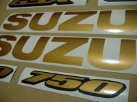 Suzuki GSX-R 750 Universal - Gold - Custom-Decalset